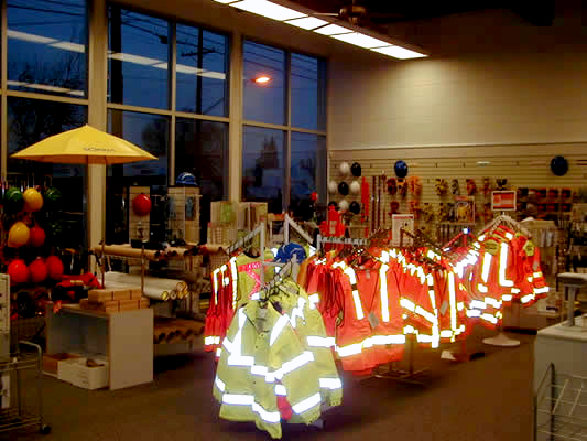 glowing safety vests