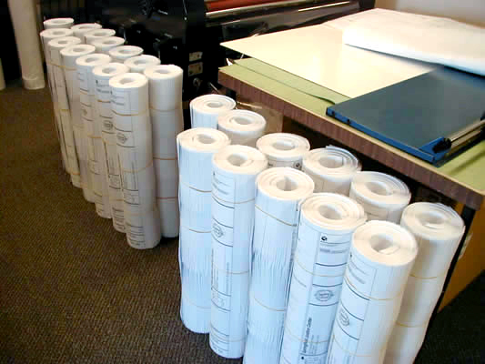 rolls of prints