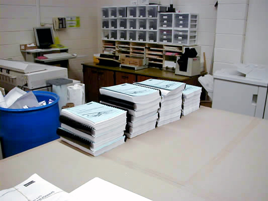 spec books on table